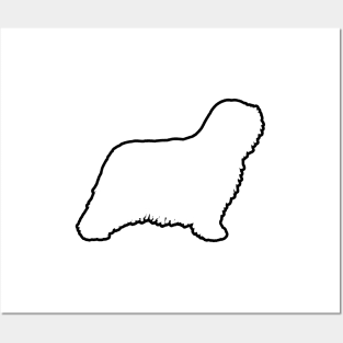 Komondor Dog Breed Silhouette Posters and Art